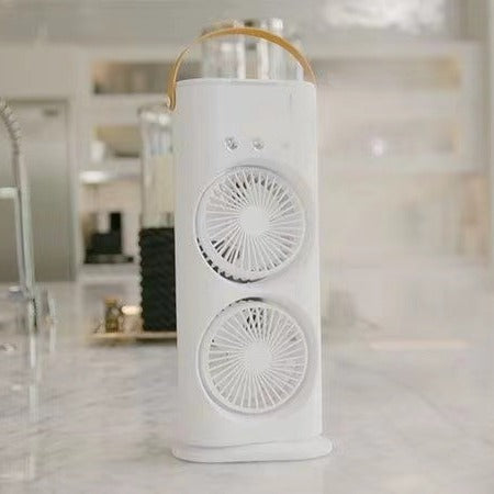 Dual-Head Mist Spray Fan with Ambient Light (photo 7)