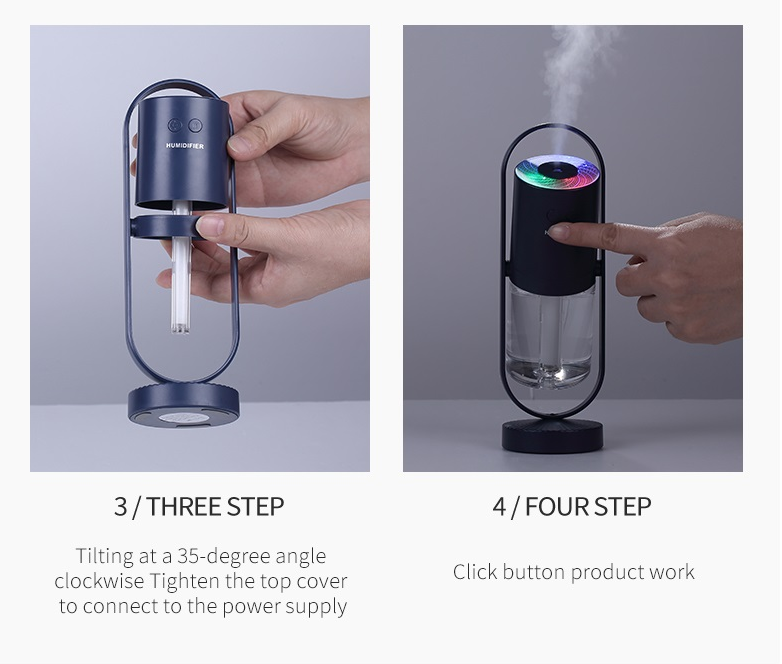 USB Mini Humidifier with Projection Night Light (photo 8)