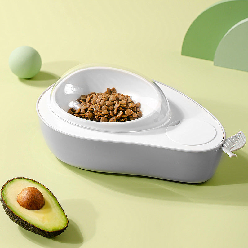 Avocado-Shaped Pet Bowl, Feeder or Water Dispenser – Feeder, Moonlight Gray