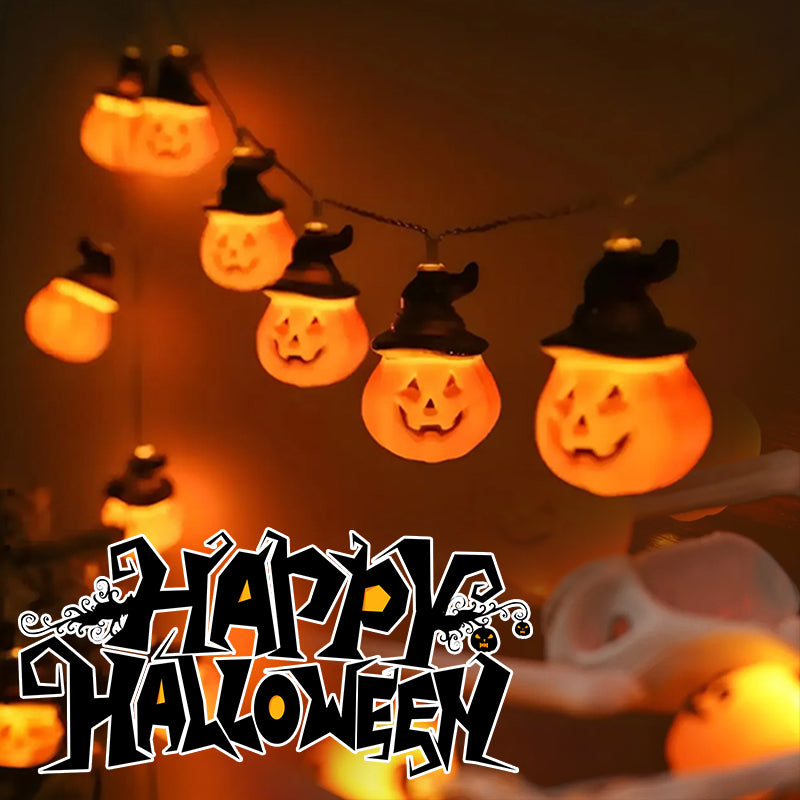 Halloween PVC LED String Lights, Battery Powered