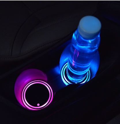LED Light-Up Car Cup Holder Coaster (photo 4)
