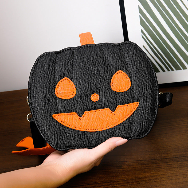 Pumpkin and Bat Crossbody Bag (photo 9)