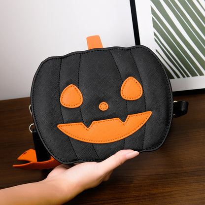 Pumpkin and Bat Crossbody Bag (photo 9)