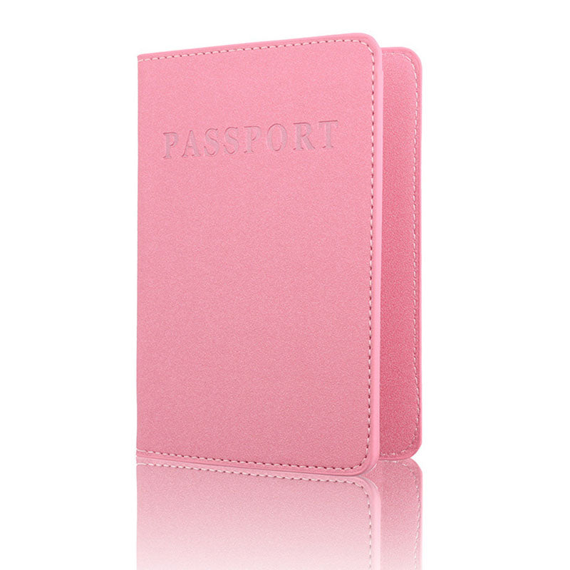 PU Leather Passport Cover - Pink (photo 3)