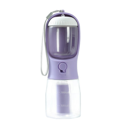 3-in-1 Portable Dog Water Bottle with Food and Bag Compartments (photo 14)