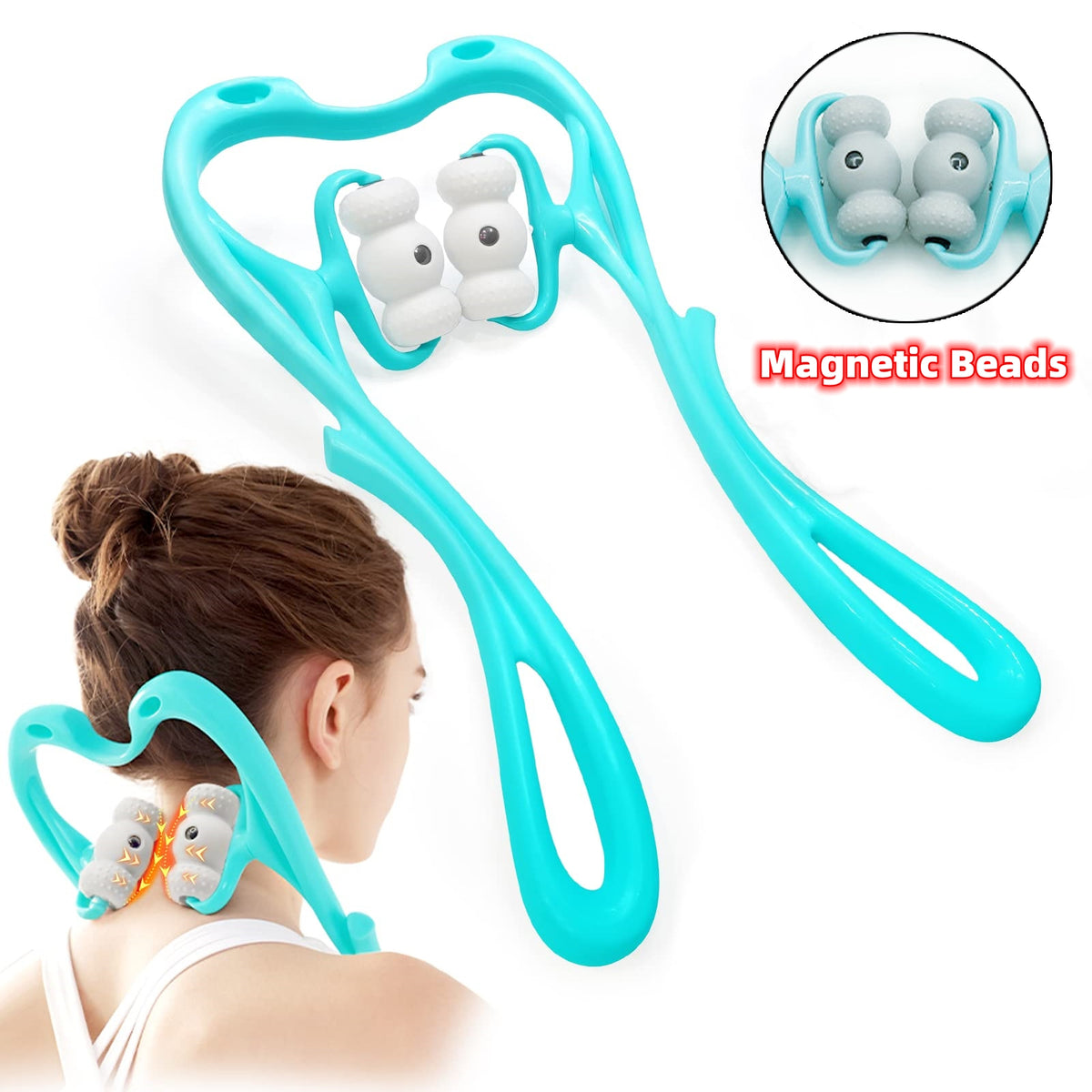 Handheld 360° Neck Roller Massager