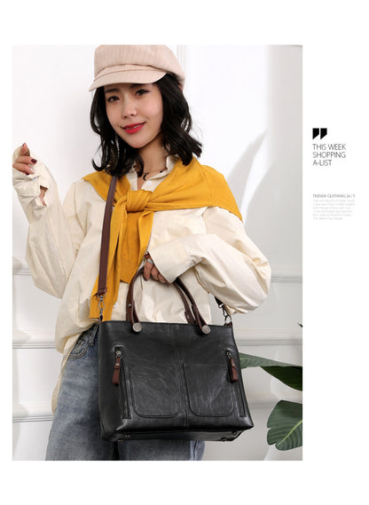 Women's Retro Large Crossbody Shoulder Bag (photo 10)