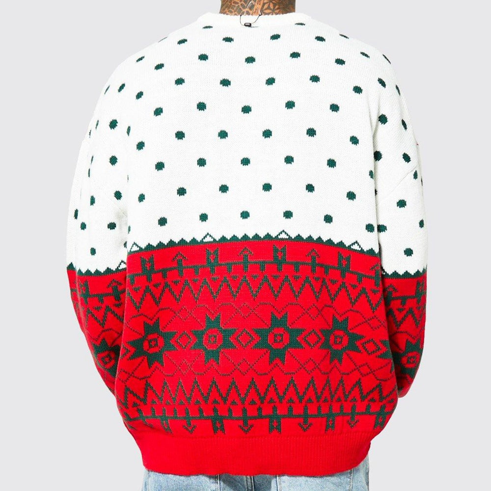 Men's Jacquard Knit Holiday Sweater (photo 4)