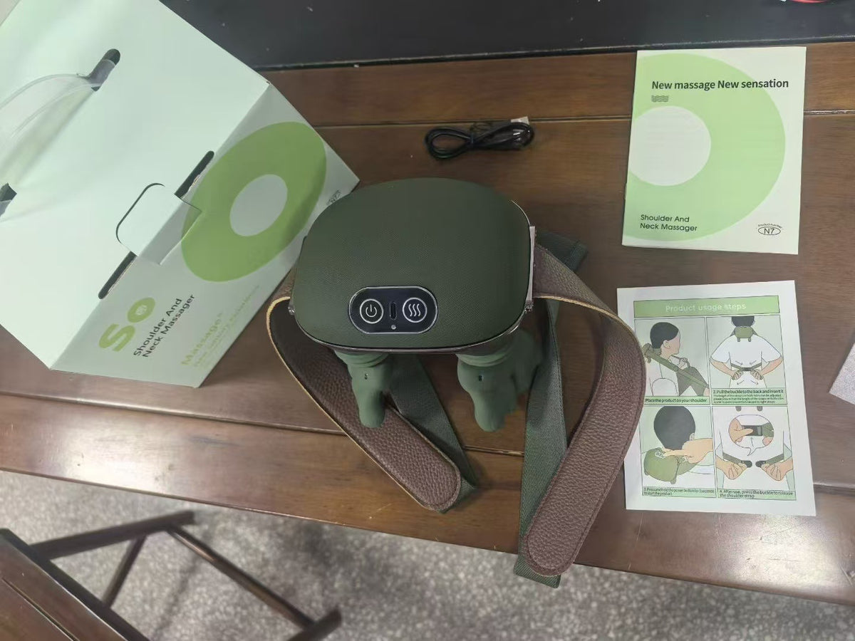 Cordless Neck and Shoulder Kneading Massager with Heat (photo 7)