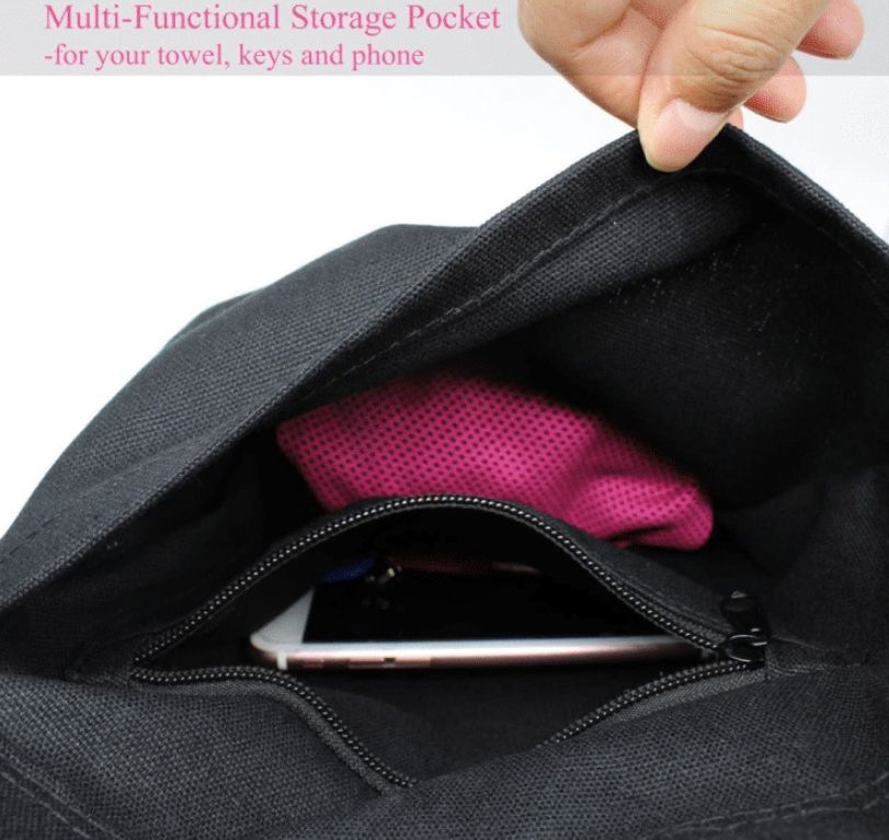 Canvas Yoga Mat Storage Bag with Pockets (photo 2)