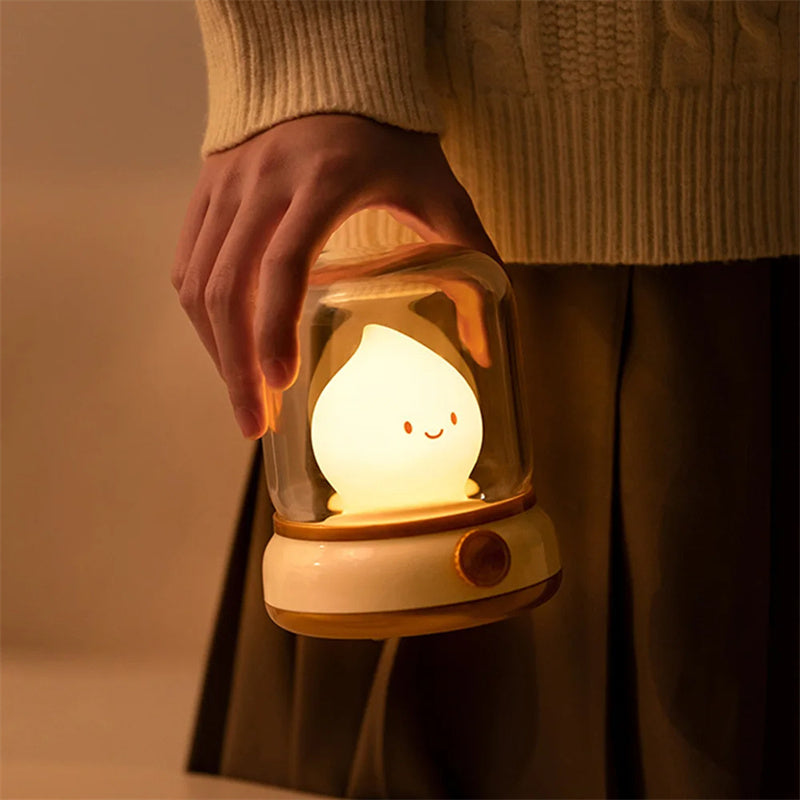 Retro Oil-Lamp Style Rechargeable LED Night Lamp (photo 4)