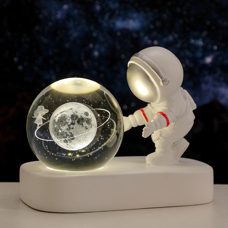 Astronaut Crystal Ball Night Light, 6 cm (photo 5)