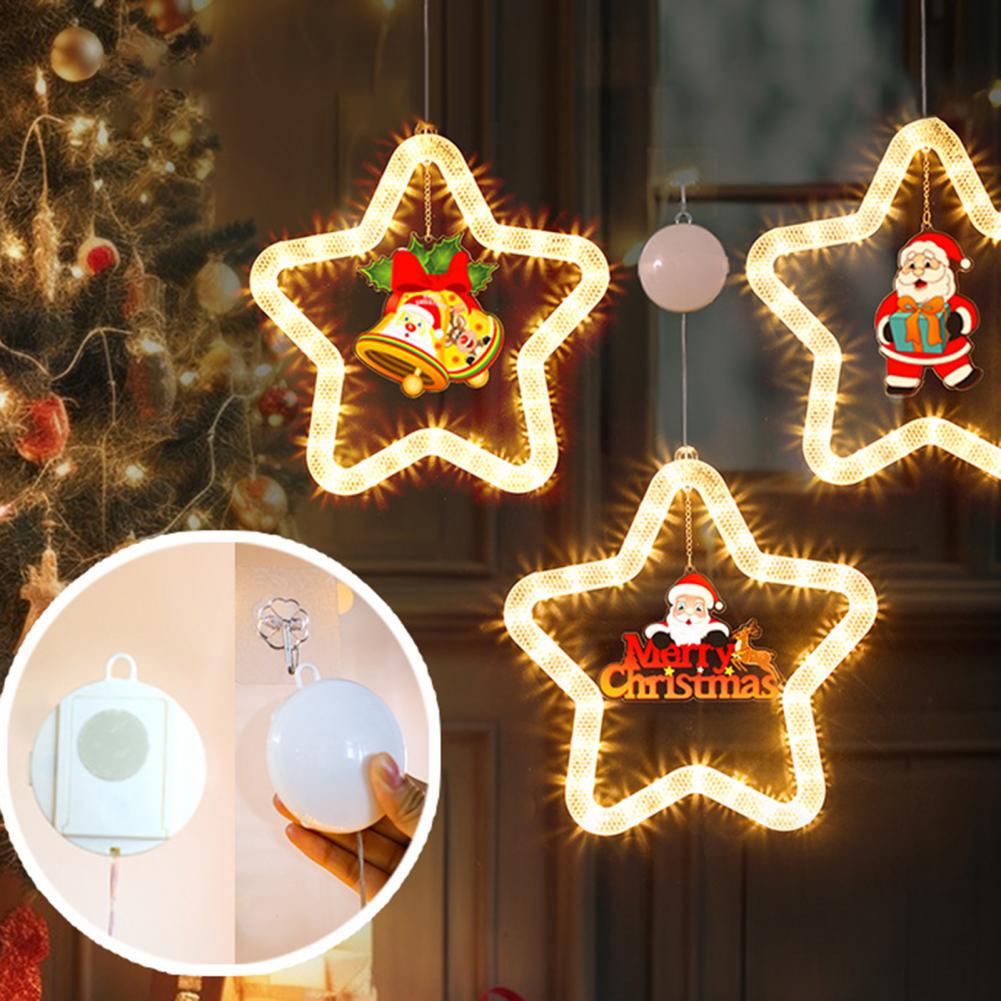 Christmas LED Star Window Hanging Light