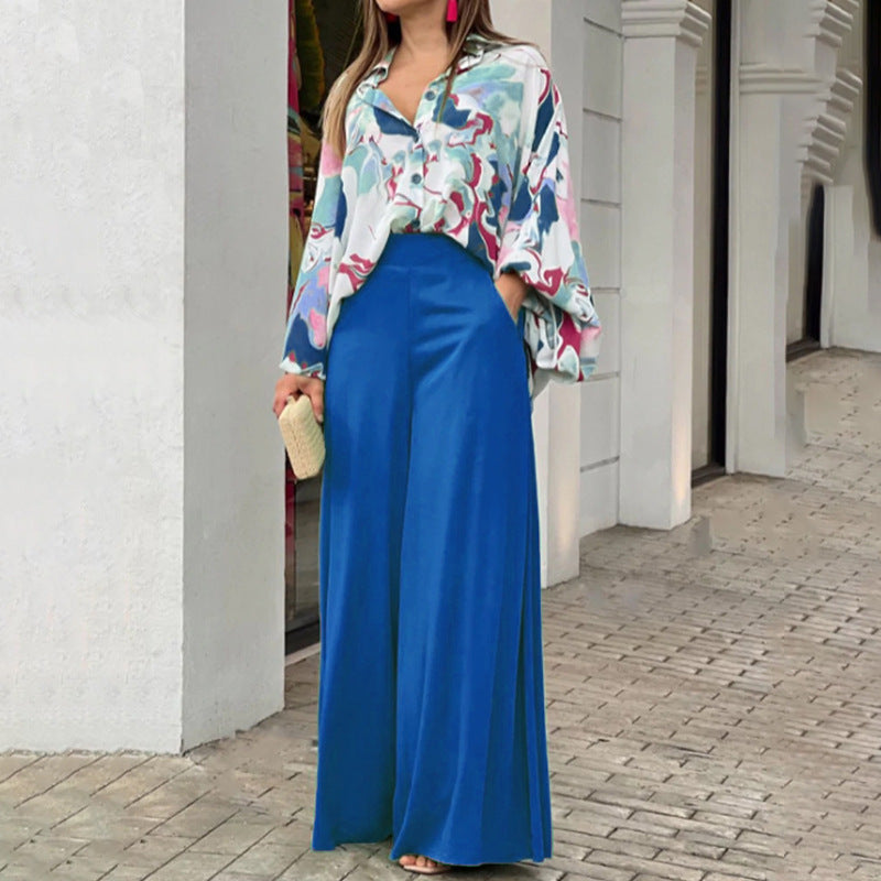 Women's Printed Wide-Leg Pants (photo 3)