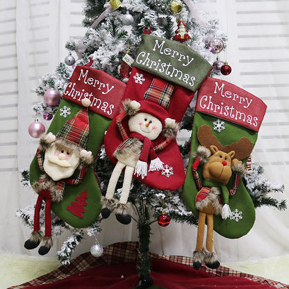 3D Applique Christmas Stocking, About 18 in (photo 3)