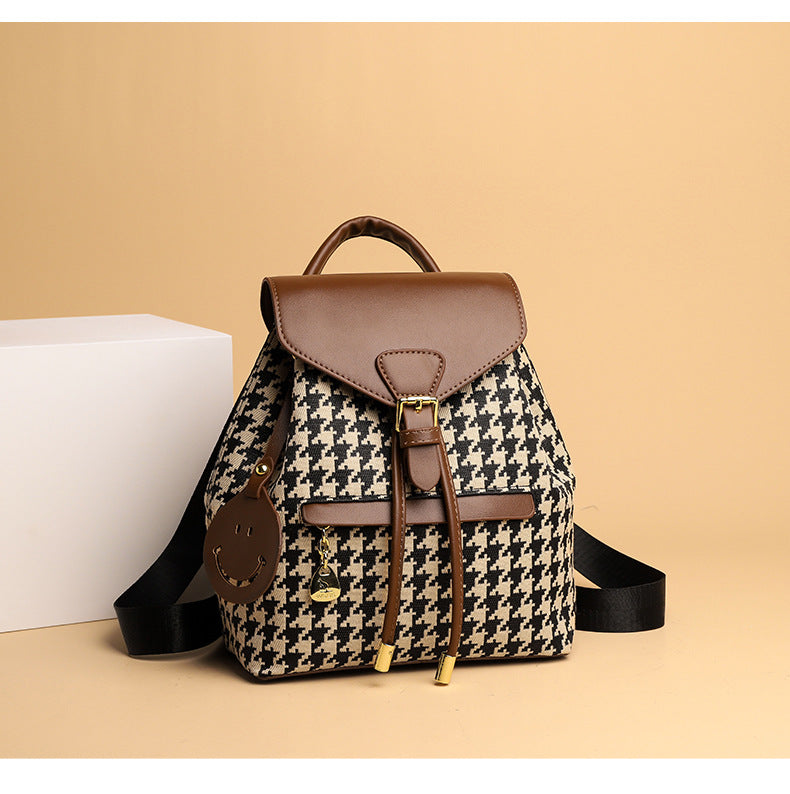 Women's PU Leather Bucket Backpack (photo 4)