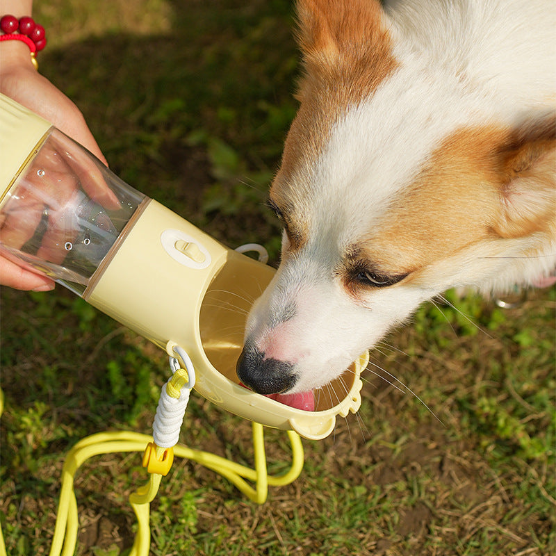 2-in-1 Portable Dog Water Bottle with Food Container (photo 4)
