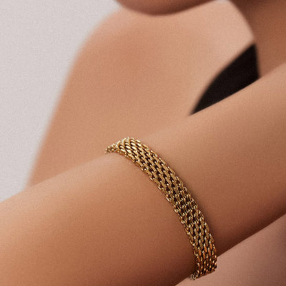 Women's Chain Bracelet, Gold or Silver Tone (photo 4)