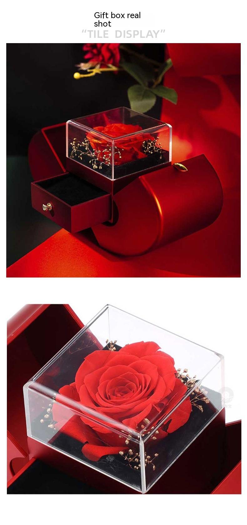 Preserved Rose Apple Gift Box with Necklace (photo 14)