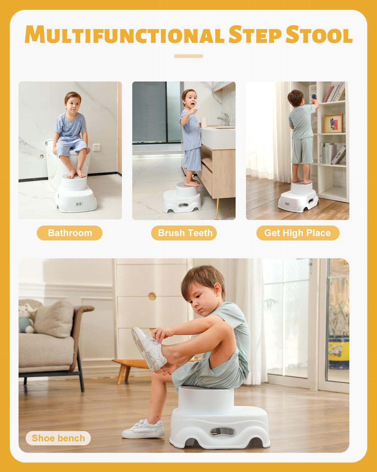 Foldable 2-Step Stool with Padded Steps (photo 5)