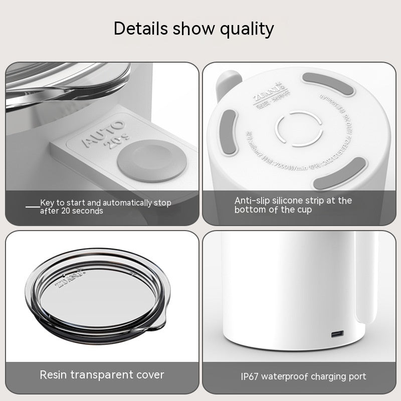 Rechargeable Self-Stirring Coffee Mug, 360 ml (photo 5)