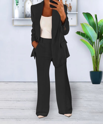 Women's Blazer and Pants Two-Piece Set (photo 2)