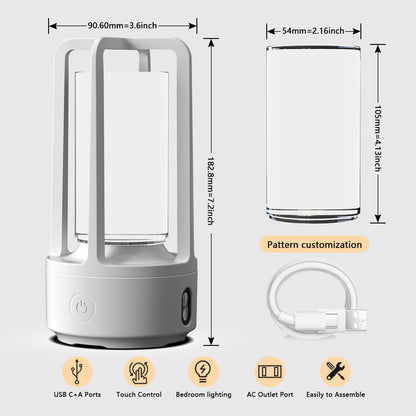 Acrylic or Crystal Night Lamp with Bluetooth Speaker (photo 6)