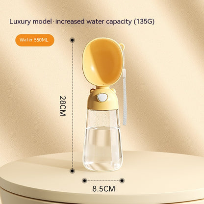 Portable Pet Water Bottle with Food Container (photo 7)