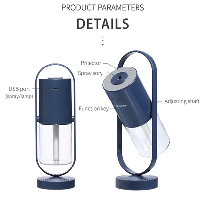 USB Mini Humidifier with Projection Night Light (photo 9)