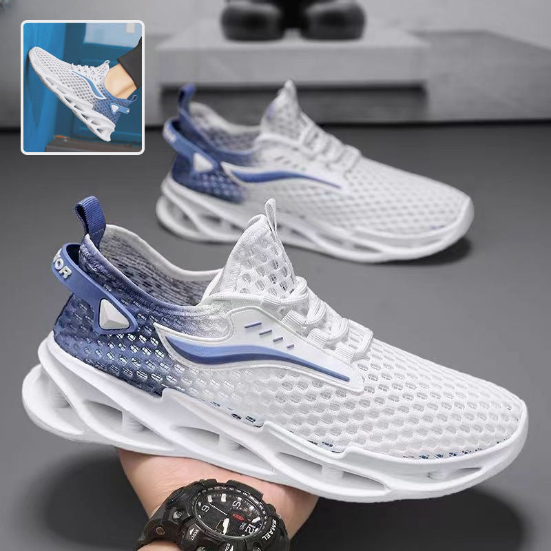 Men's Mesh Lace-Up Running Sneakers