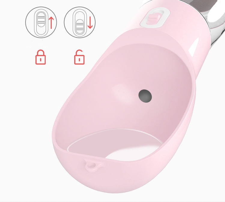 Portable Dog Water and Food Bottle with Shoulder Strap (photo 2)