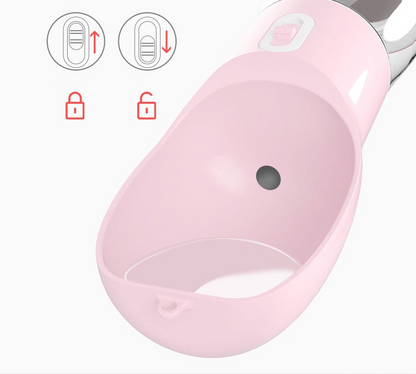 Portable Dog Water and Food Bottle with Shoulder Strap (photo 2)