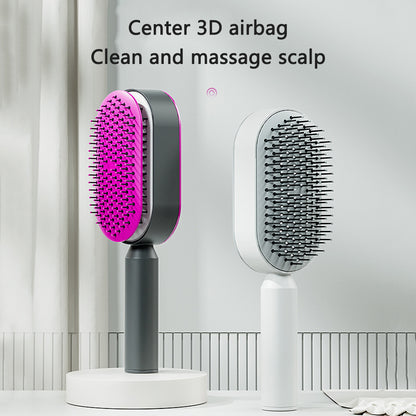 Self-Cleaning Air Cushion Hair Brush (photo 4)
