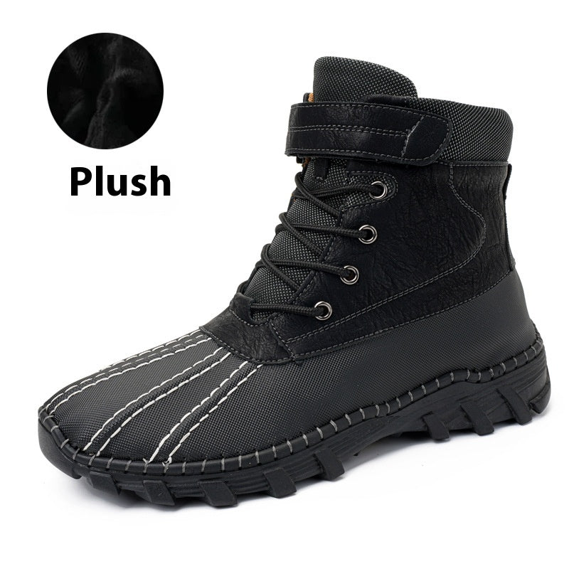 Fleece-Lined Lace-Up Mid-Calf Snow Boots (photo 8)