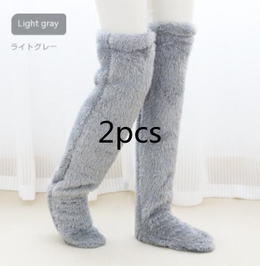 Over-the-Knee Fuzzy Long Socks (photo 23)