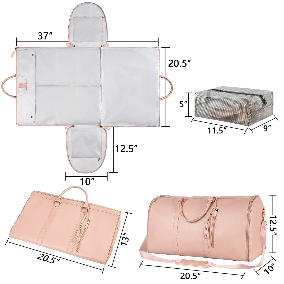 Large Foldable Travel Duffle Bag (photo 4)