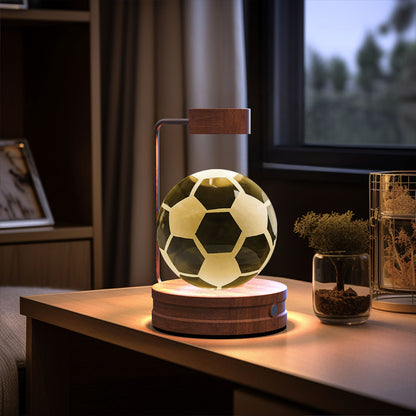 3D Engraved Crystal Ball Night Light with Wooden Base, USB (photo 60)