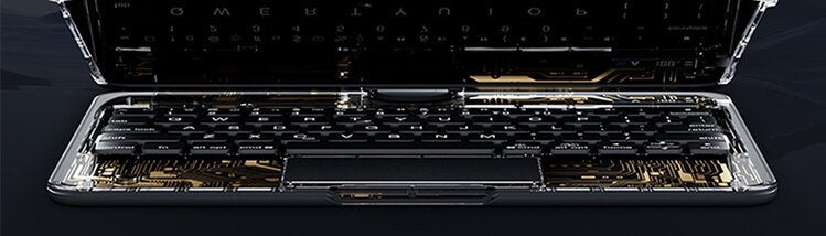 360° Rotating Clear Keyboard Case for iPad with Trackpad (photo 15)