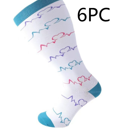 Plus-Size Printed Compression Socks (photo 31)