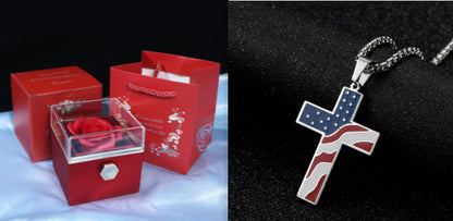 Rotating Soap Rose Jewelry Gift Box (photo 33)