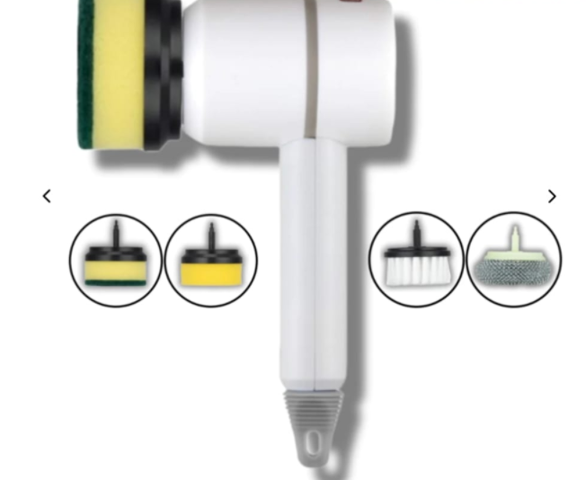 Rechargeable Electric Cleaning Brush with Interchangeable Heads (photo 19)