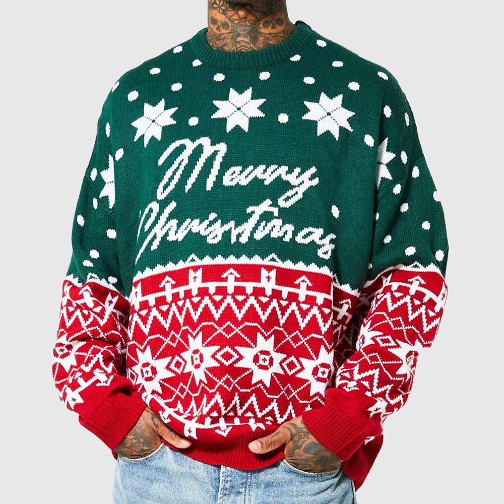 Men's Jacquard Knit Holiday Sweater