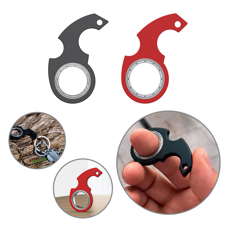 Fidget Spinner Keychain with Bottle Opener