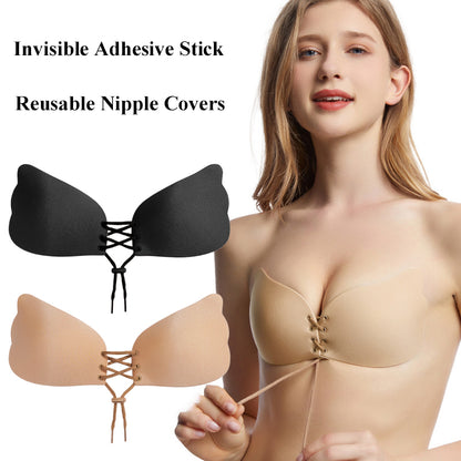 Adhesive Strapless Push-Up Bra