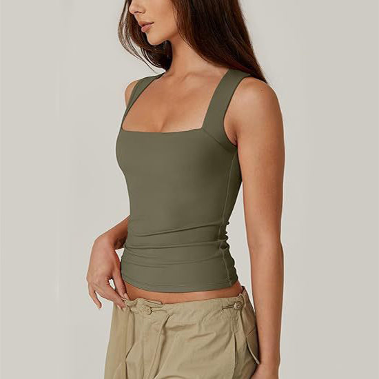 Women's Square-Neck Slim Tank Top (photo 3)