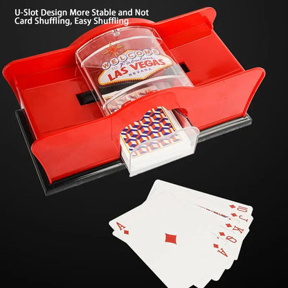 Hand-Crank 2-Deck Card Shuffler