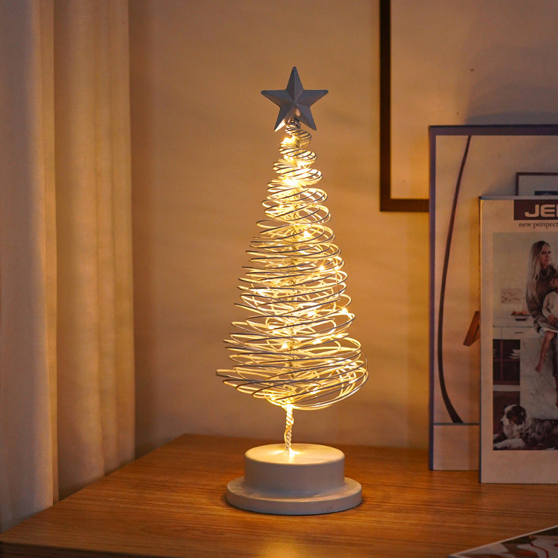 LED Metal Christmas Tree Table Light (photo 8)
