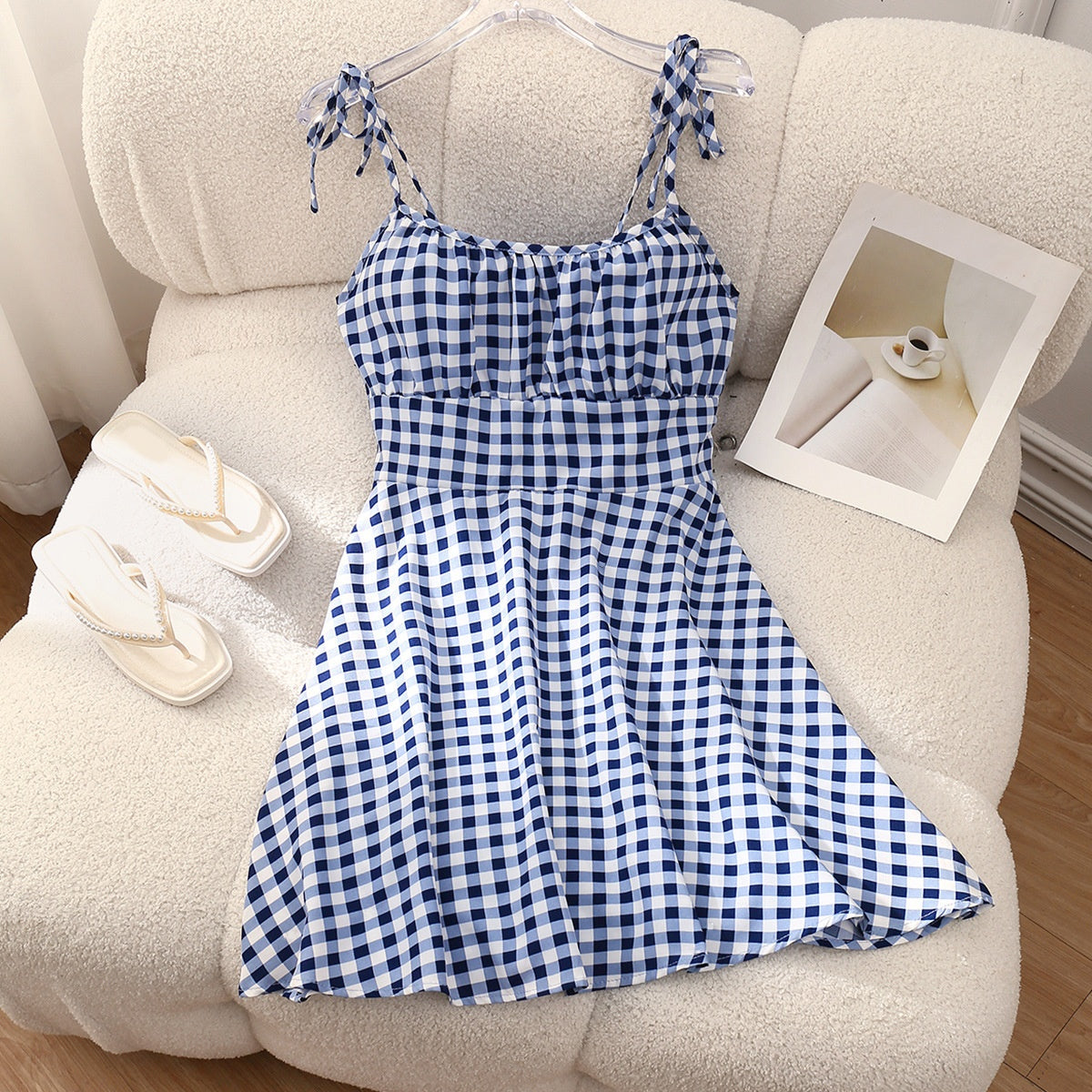Women's Printed A-Line Short Dress (photo 16)