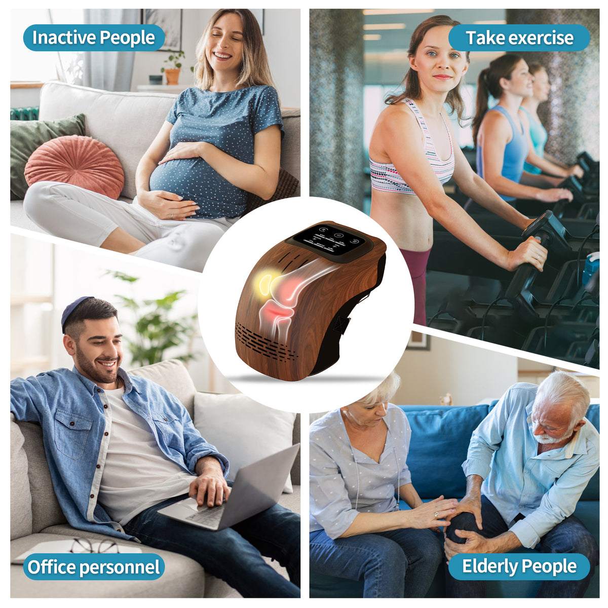 Rechargeable Heated Knee Massager with Vibration (photo 15)