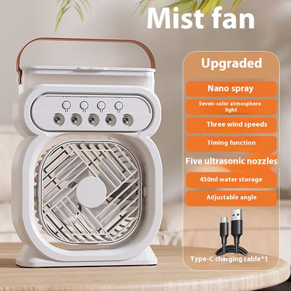 Mini Evaporative Air Cooler Fan with 7-Color Light (photo 10)